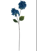Yapay Çiçek Ortanca 90cm 2Toplu Mavi Koyu Tek Dal Kumaş Çiçek Uzun Dal thumbnail 8