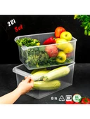 Porsima 3185 2li 8 Litre Dolap Içi ve Buzdolabı Içi Düzenleyici Banyo Mutfak Organizeri 20X32X7 cm - 1