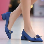 Jies Mavi Topuklu Ayakkabı thumbnail 5