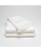 Lumira Çizgili Pamuk Saten Nevresim Takımı | Tek Kişilik Premium | 83 Tel Otel Serisi | 160x230 thumbnail 7