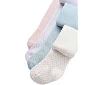 Bibaby Biorganic Klasik Puanlı Külotlu Çorap 68438 Ekru - 12