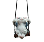 Sallanan Kedi Polyester Duvar Balkon Bahçe Süsü 4 FARKLI RENK - 7