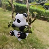 Bahçe balkon süsü dekoratif sallanan panda - 1