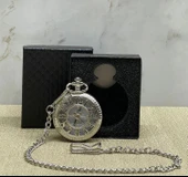 Özel Kutulu Rakamlı Gümüş Köstekli Saat Alk4662 - 1