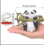 Bahçe balkon süsü dekoratif sallanan panda - 2