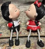 2’li Ayakları Sallanan Öpüşen Biblo - 2