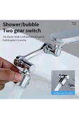 Mutfak Banyo Musluk Başlığı 1080 Derece Dönebilen Fonksiyonel Evrensel - 5