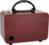 NS-8069 Retro, Nostaljik, Ahşap Tasarım Bluetooth Hoparlörlü, Şarjlı, Taşınabilir Fm/am Destekli Radyo thumbnail 2