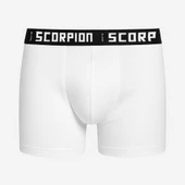 Erkekler İçin %95 Pamuk %5 Elastan Likralı Beyaz Boxer – 6’lı Özel Kutu thumbnail 1