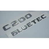 DK Tuning Benz C200 Bluetec Bagaj Krom ABS 3M 3D Yazı Logo - 3