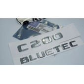 DK Tuning Benz C200 Bluetec Bagaj Krom ABS 3M 3D Yazı Logo - 5