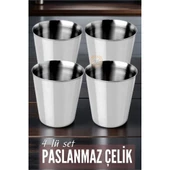 ModaCar Çelik Bardak Seti 4 Adet Fazio Giacinto Design - 1