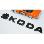 DK Tuning Bagaj Siyah ABS 3M 3D Yazı Logo Skoda İle Uyumlu - 3