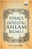 Türkçe (Sözlük) Anlam Bilimi -1 - 1