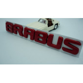 DK Tuning Brabus Kırmızı Metal Bagaj Yazı Logo Benz İle Uyumlu thumbnail 2
