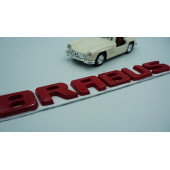 DK Tuning Brabus Kırmızı Metal Bagaj Yazı Logo Benz İle Uyumlu thumbnail 3