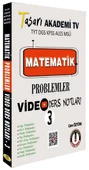 Tasarı Matematik Problemler Video Ders Notları 3 - 1
