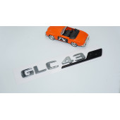 DK Tuning GLC 43S Bagaj Krom Siyah ABS Yazı Logo Benz İle Uyumlu - 2
