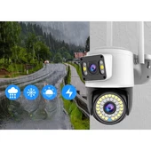 Çift Lensli Dış Mekan Wi-Fi Kamera - 4