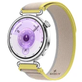 Huawei Watch GT6 41mm Uyumlu Kordon Trail Loop Cırtlı Yumuşak Kumaş Şık Kordon  Sarı - 1