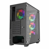 PowerBoost PB-P705B 650W 80+ Bronz USB 3.2 ARGB ATX Mid Tower Siyah Kasa thumbnail 6
