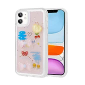 Apple iPhone 11 Kılıf Kabartma Figürlü Parlak  Minimini Silikon Kapak thumbnail 1
