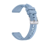 Sneezy Huawei Watch GT6 41mm İle Uyumlu Prism Metal Tokalı Soft Yumuşak Silikon Kordon  Mavi thumbnail 4