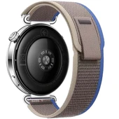 Huawei Watch GT6 41mm Uyumlu Kordon Trail Loop Cırtlı Yumuşak Kumaş Şık Kordon  Mavi - 2