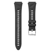 Sneezy Huawei Watch GT6 41mm İle Uyumlu Prism Metal Tokalı Soft Yumuşak Silikon Kordon  Siyah - 5