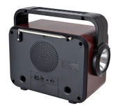 Rt-734 Şömine Görünümlü Fenerli / Solar Güneş Enerjili / Nostalji Bluetooth/USB/Sd/ Radyo Mp3 Player Müzik Kutusu thumbnail 3