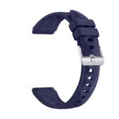 Sneezy Huawei Watch GT6 41mm İle Uyumlu Prism Metal Tokalı Soft Yumuşak Silikon Kordon  Lacivert - 4
