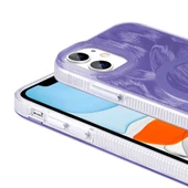 Apple iPhone 11 Kılıf M-safe Şarj Özellikli Fırça Boya Desenli  Palet Kapak thumbnail 3