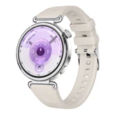 Sneezy Huawei Watch GT6 41mm İle Uyumlu Prism Metal Tokalı Soft Yumuşak Silikon Kordon  Starlight thumbnail 1