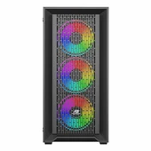 PowerBoost PB-P705B 650W 80+ Bronz USB 3.2 ARGB ATX Mid Tower Siyah Kasa thumbnail 2