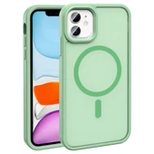 Apple iPhone 11 Kılıf M-safe Şarj Özellikli Mat Arka Yüzey  Sio Kapak thumbnail 1