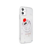 Apple iPhone 11 Kılıf M-Safe Şarj Özellikli Şeffaf  Folk Sert Kapak thumbnail 3