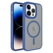 Apple iPhone 12 Pro Max Kılıf Mat Arka Yüzey Wireless Şarj Özellikli  Flet M-safe Kapak thumbnail 1