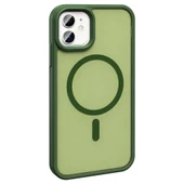 Apple iPhone 12 Kılıf M-safe Şarj Özellikli Mat Arka Yüzey  Sio Kapak thumbnail 7