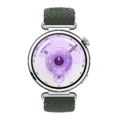 Sneezy Huawei Watch GT6 41mm İle Uyumlu Metal Klips Solo Fiberlink Kumaş Örgü Kordon  Haki thumbnail 3