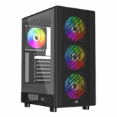 PowerBoost PB-A700B 750W 80+ Bronz USB 3.2 LED ATX Mid Tower Siyah Kasa thumbnail 1