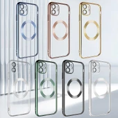 Apple iPhone 11 Kılıf Wireless Şarj Özellikli Sert PC  Riksos M-safe Kapak thumbnail 3