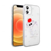 Apple iPhone 11 Kılıf Şeffaf Figürlü  Folk Sert Kapak thumbnail 1