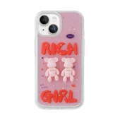 Apple iPhone 13 Kılıf Kabartma Figürlü Parlak  Minimini Silikon Kapak thumbnail 6