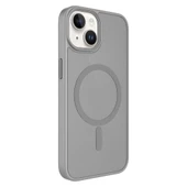 Apple iPhone 13 Kılıf Mat Arka Yüzey Wireless Şarj Özellikli  Flet M-safe Kapak thumbnail 5