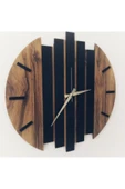 Bohem Modern Ahşap Duvar Saati 50cm 50 x 50 Kahverengi - 1