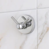 Askılık 2’li KROM Vidalı Paslanmaz Metal Duvar Askılığı Gümüş Renk Banyo Mutfak Havlu Askısı Elbise - 2