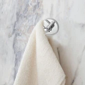 Askılık 2’li KROM Vidalı Paslanmaz Metal Duvar Askılığı Gümüş Renk Banyo Mutfak Havlu Askısı Elbise - 5