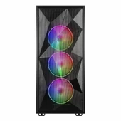 PowerBoost PB-P3509BB 650W 80+ USB 3.2 ARGB ATX Mid Tower Siyah Kasa thumbnail 2