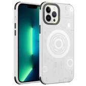 Apple iPhone 12 Pro Max Kılıf  Wireless Şarj Özellikli Desenli Hot Kapak thumbnail 2