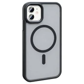 Apple iPhone 12 Kılıf M-safe Şarj Özellikli Mat Arka Yüzey  Sio Kapak thumbnail 4